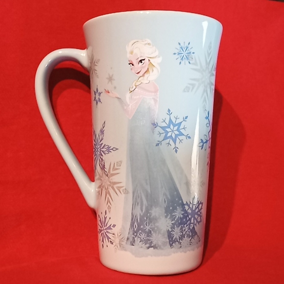 Disney Frozen Elsa Tall Princess Ceramic Coffee Or Tea Mug. 16oz - 6"Tall. Blue. - Picture 7 of 16